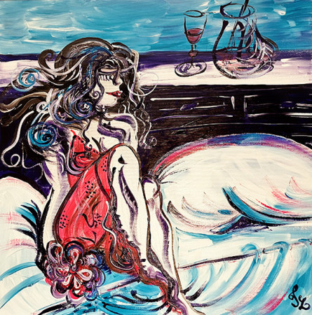 OPILÁ 2025 / 60x60 cm, akryl na plátně