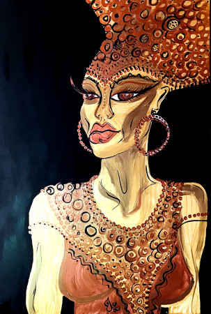 GRACE 2024, 60x90 cm, akryl na plátně