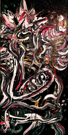 CUC 2025 / 30x60 cm, akryl na plátně