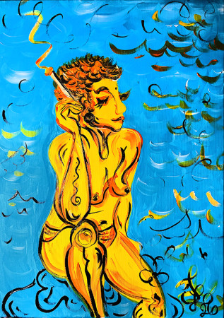 NA OSTROVĚ VIS 2026 / 50x70cm akryl na plátně